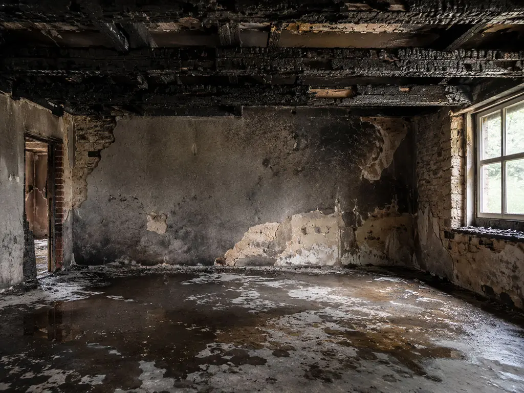 Dommages au bâti après un incendie : charpente et suies