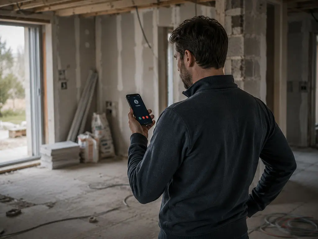 Maître d'ouvrage sans réponse de son entreprise sur le chantier